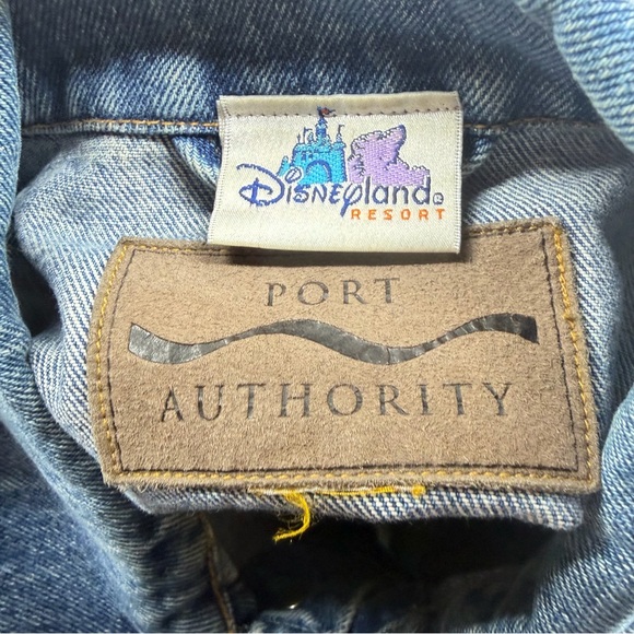 Vintage 90s Y2K Disney Denim Jacket American Flag Back Mickey Patch - Picture 10 of 10